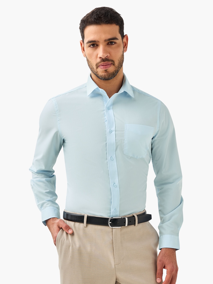 Men Regular Fit Collared Long Sleeves Shirt - Set of 2