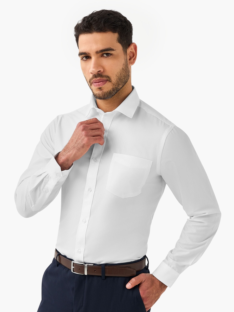 Men Regular Fit Collared Long Sleeves Shirt - Set of 2