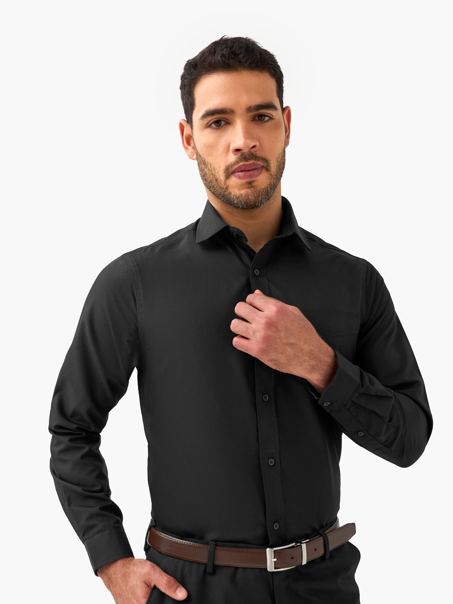 Men Regular Fit Collared Long Sleeves Shirt - Set of 2