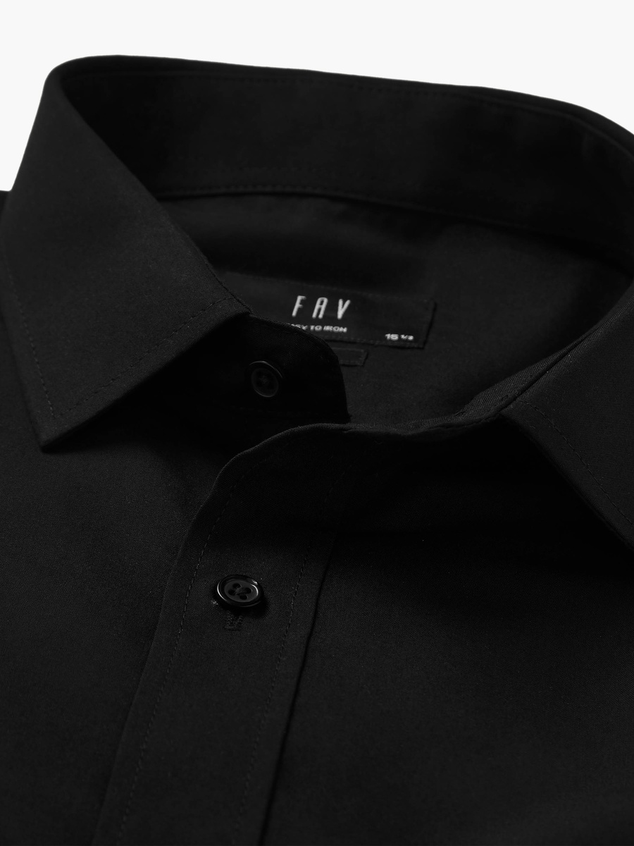 Set of 2 - Men Slim Fit Collared Long Sleeves Shirt
