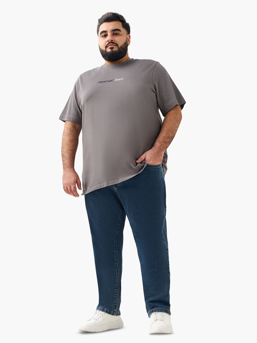 Men Relaxed Fit Flexi Waist Athletic Jeans