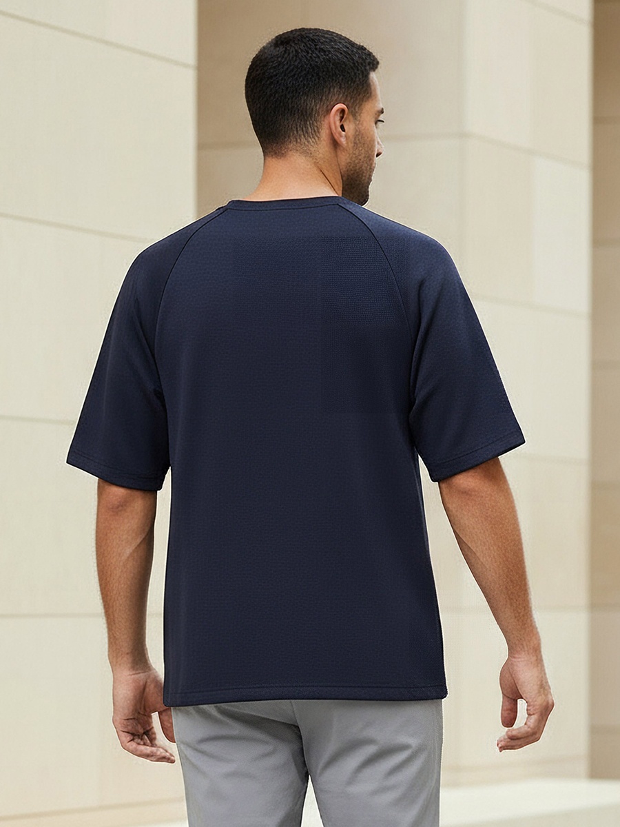 Men Raglan Sleeve Oversized T-Shirt