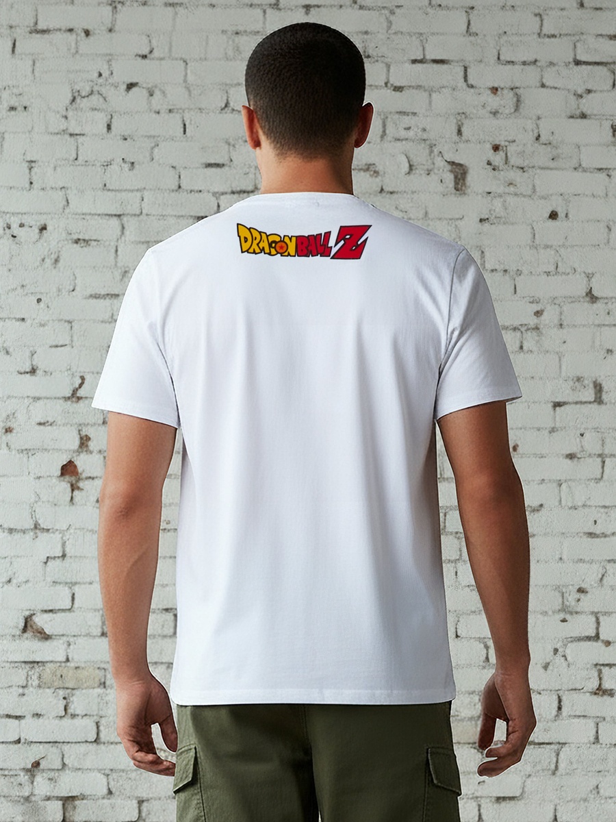 Men Regular Fit Crew Neck Short Sleeves Goku Dragon Ball Print T-Shirt