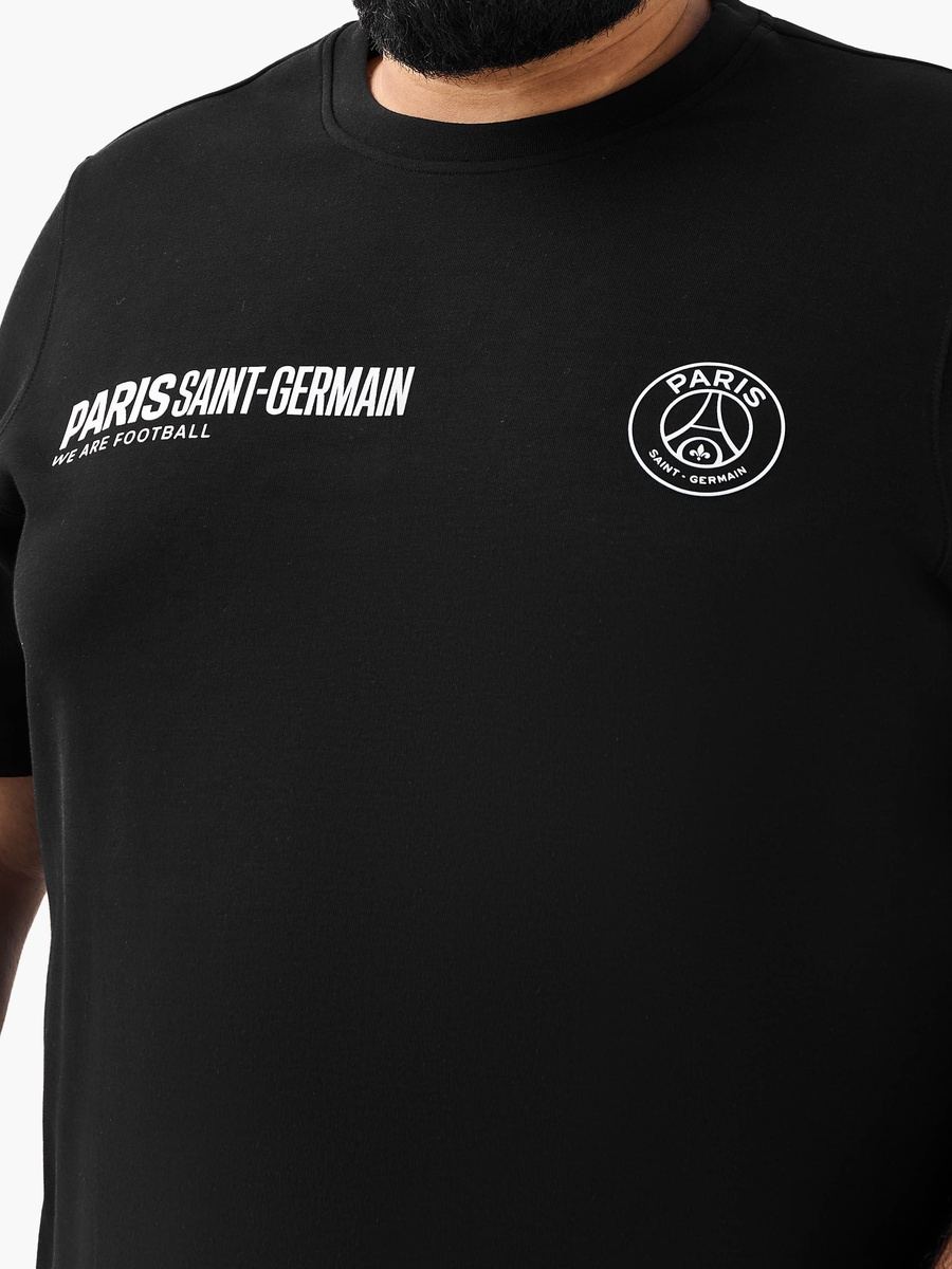 Men Regular Fit Round Neck Short Sleeve Paris Saint-Germain Print T-Shirt
