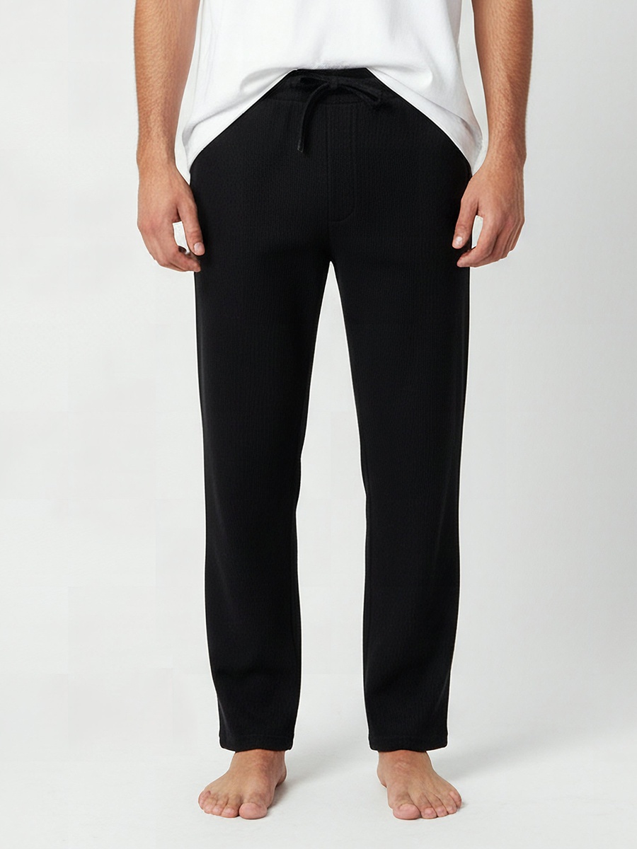 Men Ribbed Pyjama with Pockets