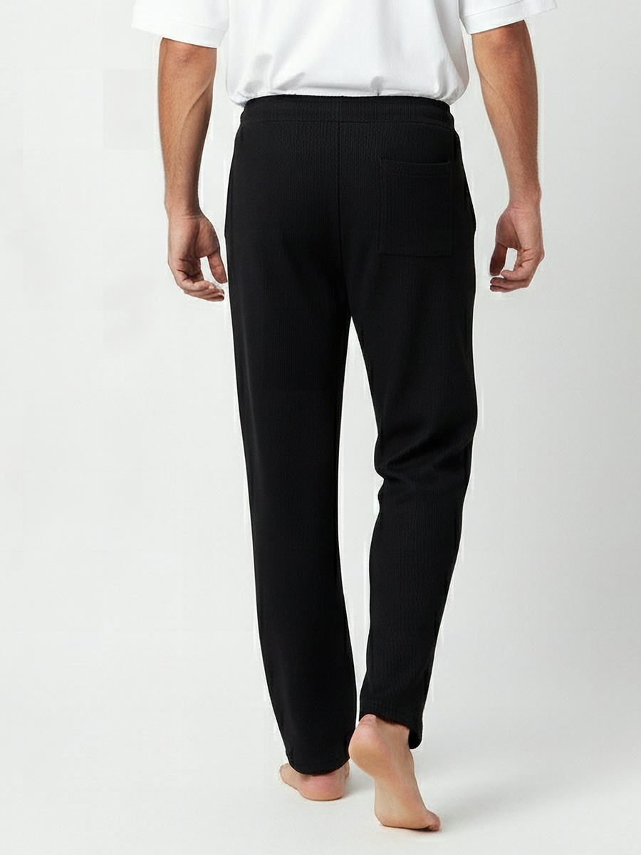 Men Ribbed Pyjama with Pockets