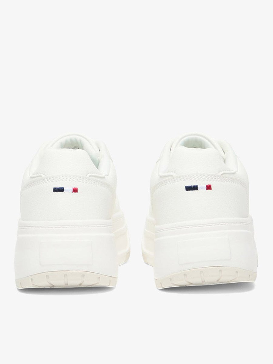 Women White Low-Top Sneakers with Foam Padding