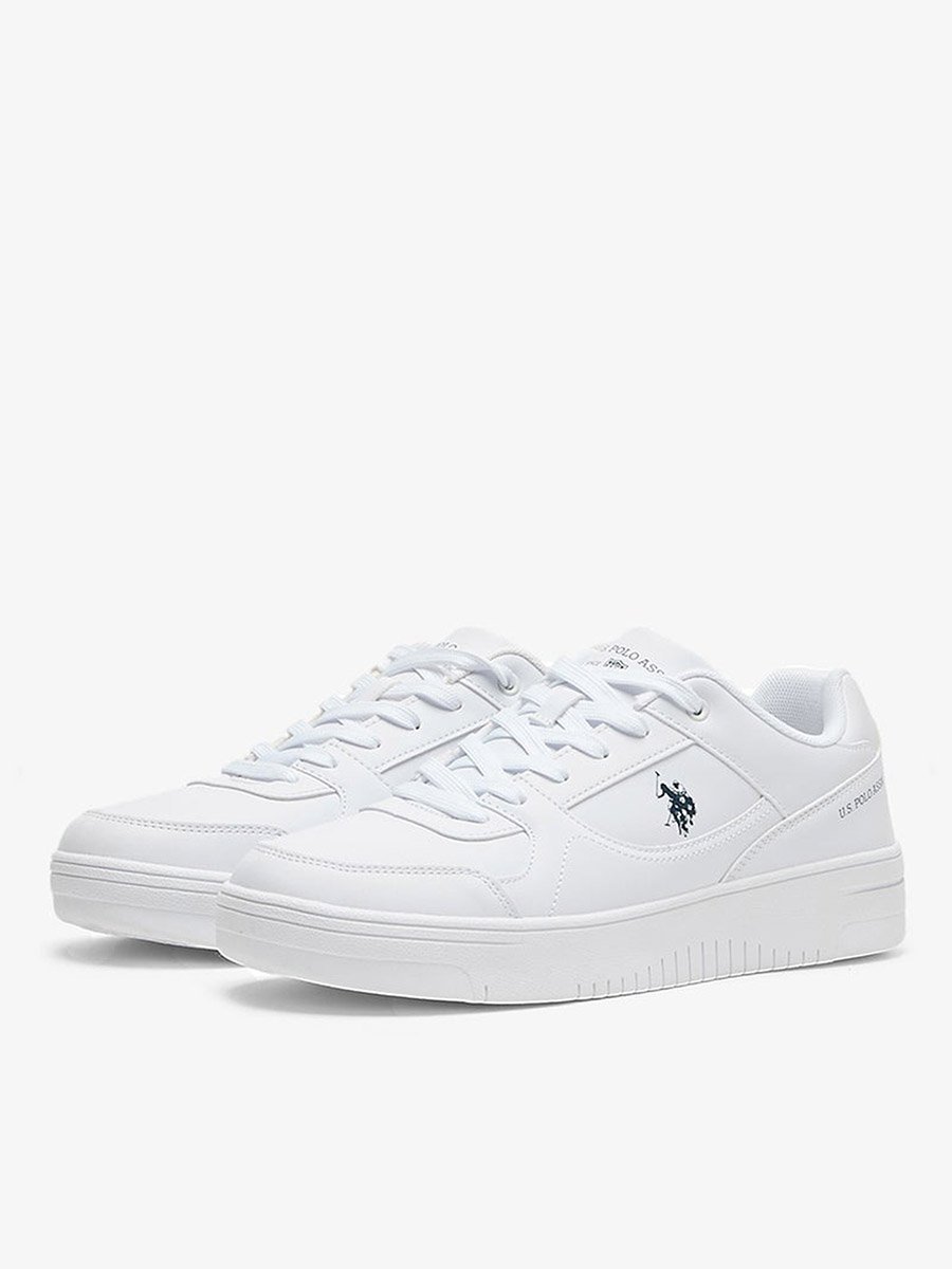 Men Classic White Low-Top Sneakers