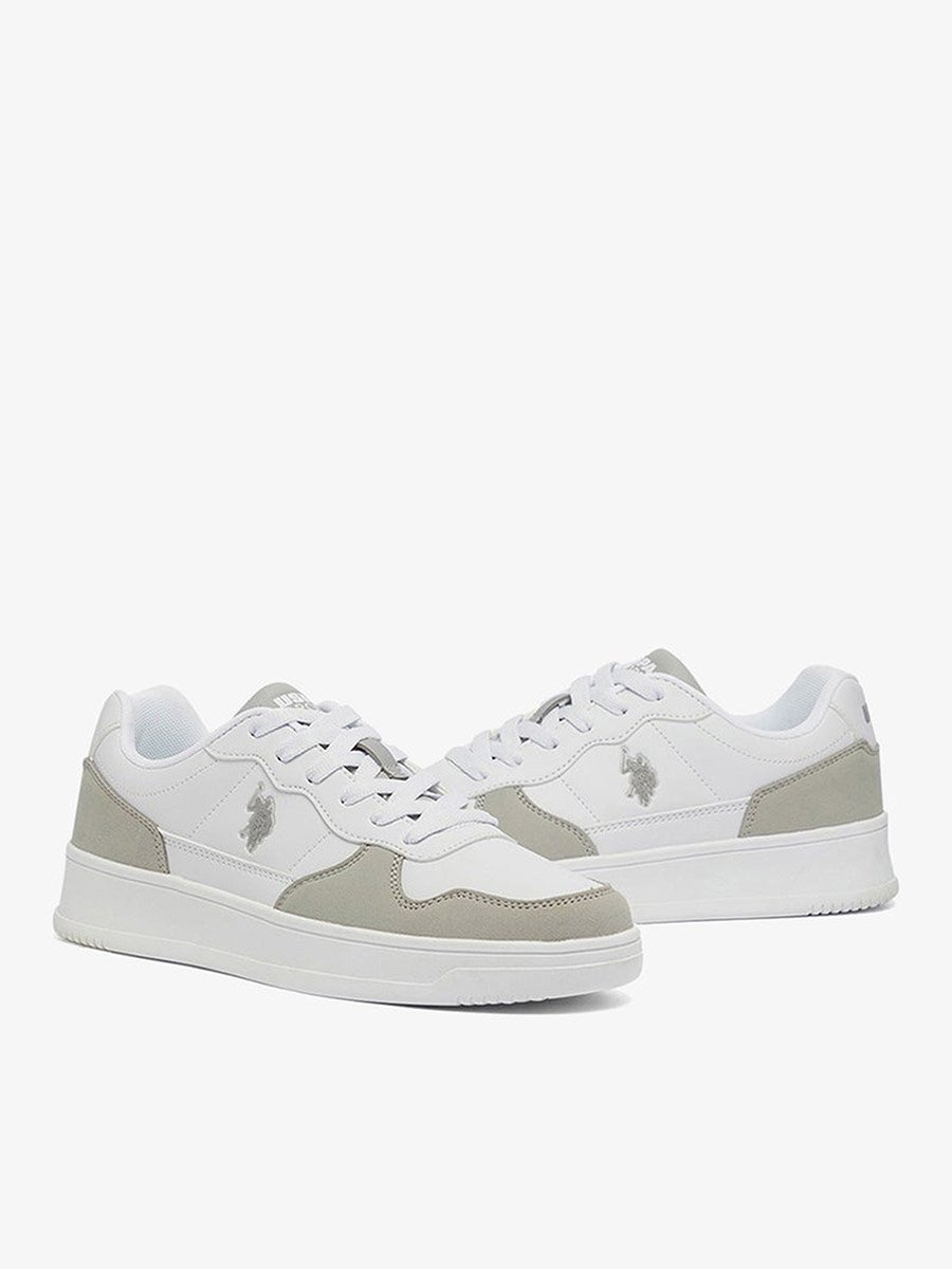 Women White Low-Top Sneakers - High-Quality Sole