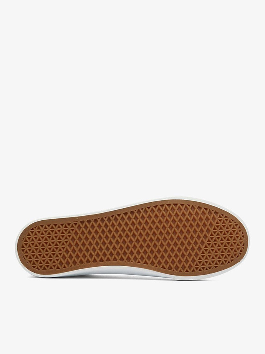 Men White Low-Top Canvas Sneakers - Iconic Branding