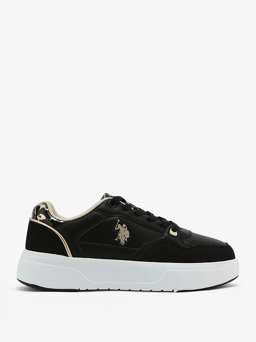 Women Black Sneakers - Bold Rugged Style