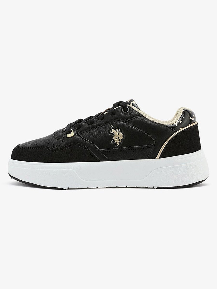 Women Black Sneakers - Bold Rugged Style