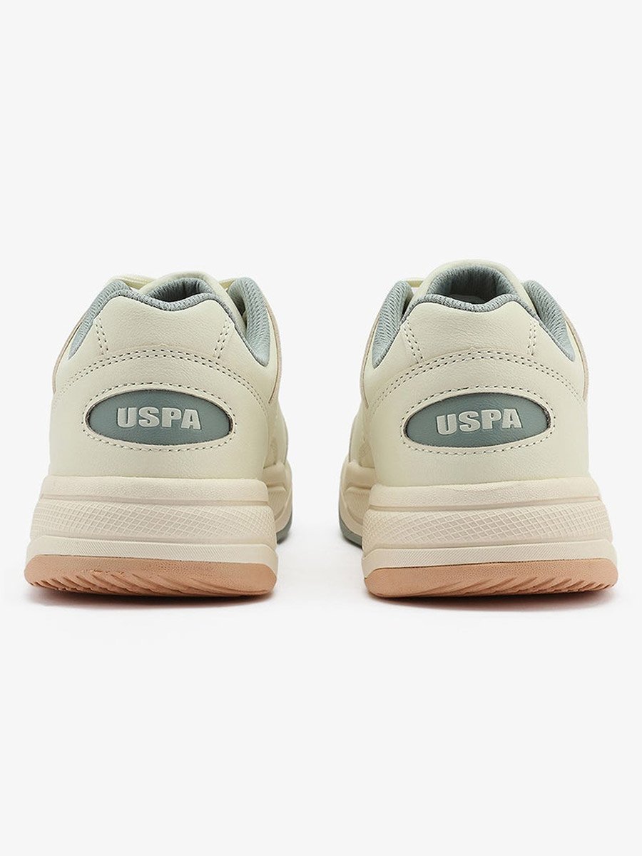 Women Beige Low-Top Comfort Sneakers