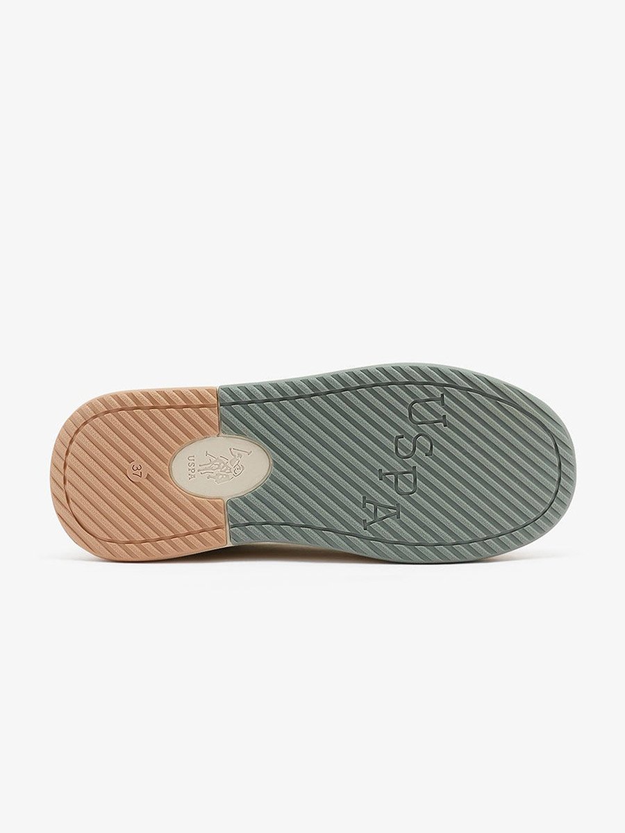 Women Beige Low-Top Comfort Sneakers