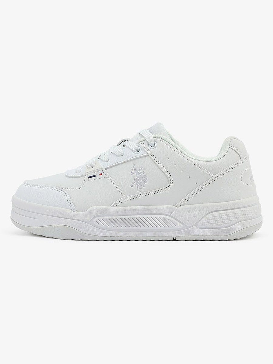 Women White Low-Top Comfort Sneakers
