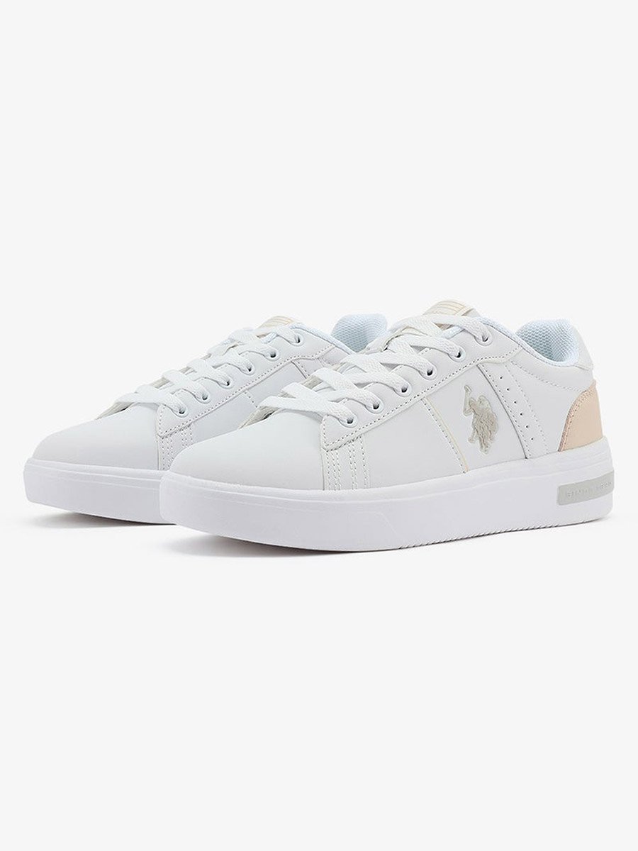 Women White Low-Top Sneakers - Lightweight