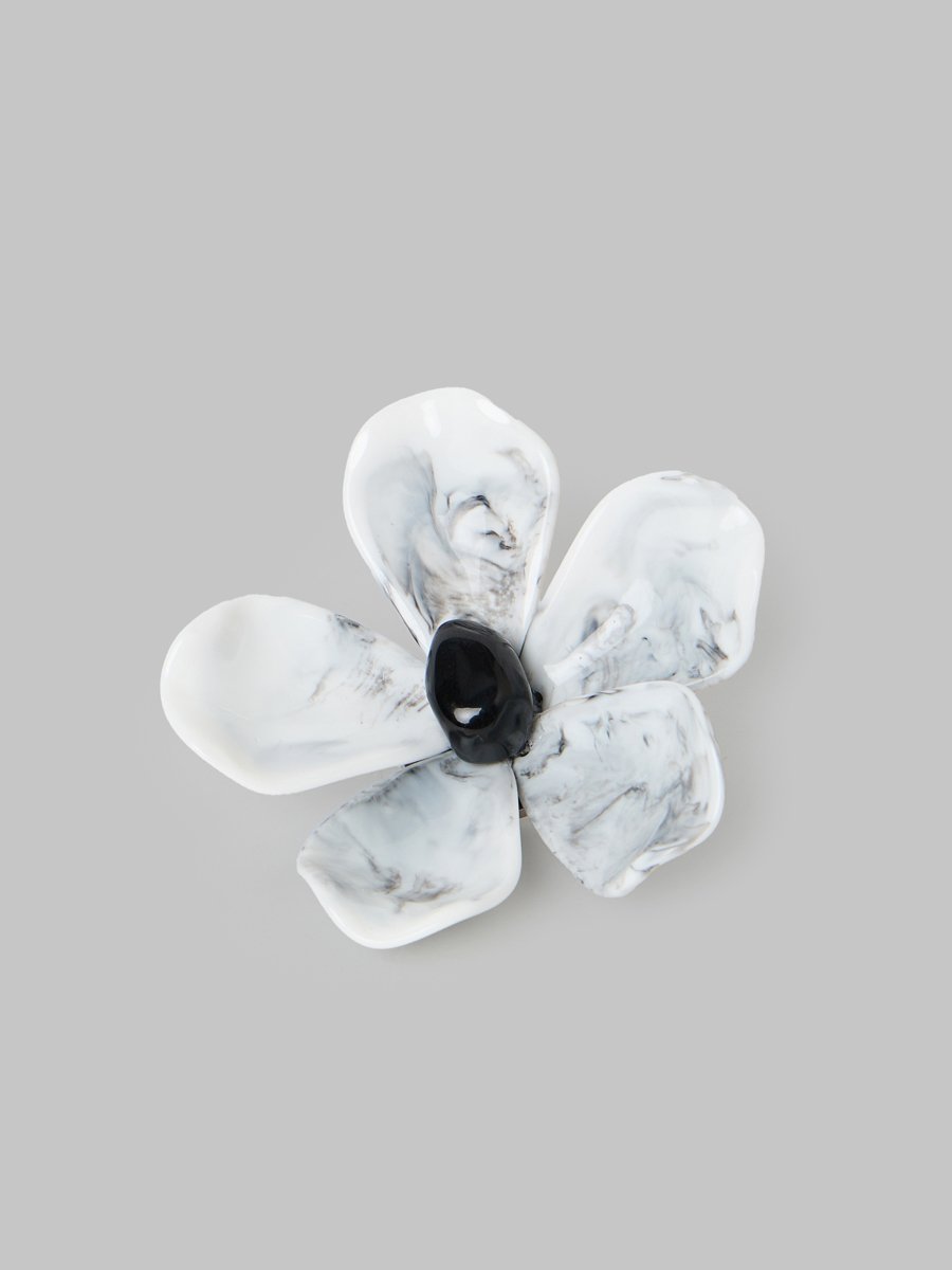 Marble Flower Brooch