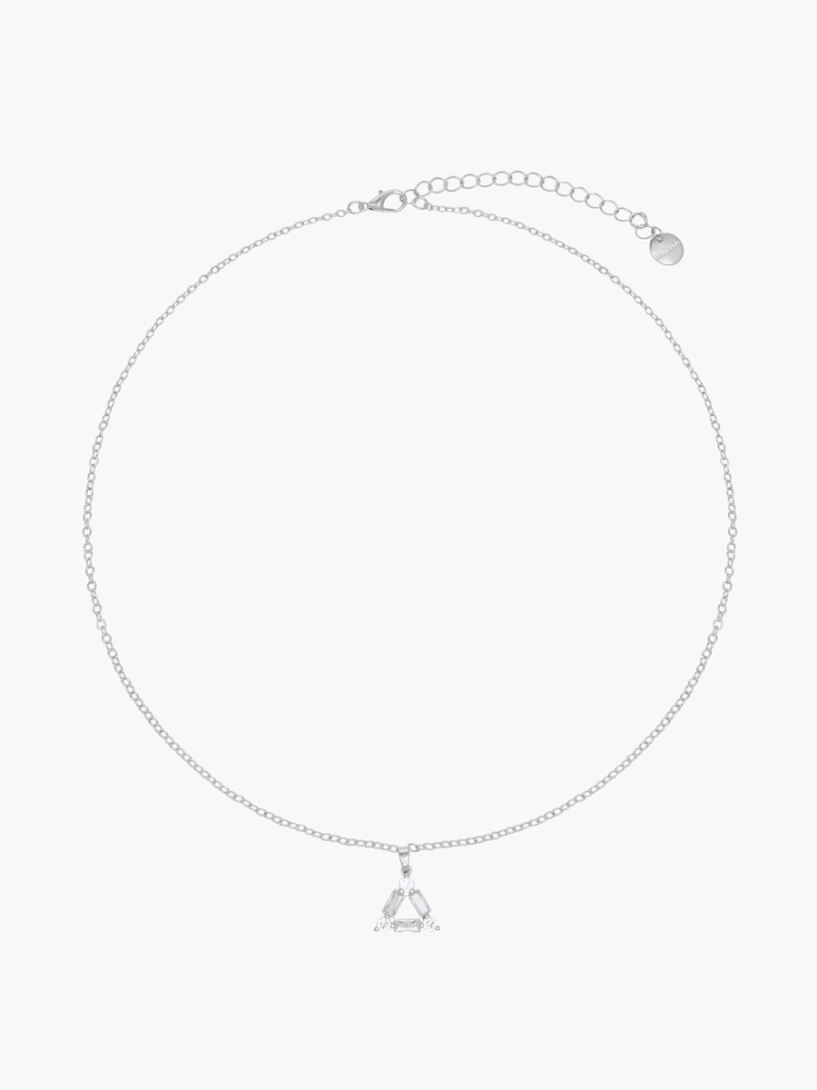 Set of 2 - Embellished Cubic Zirconia Necklace and Earrings