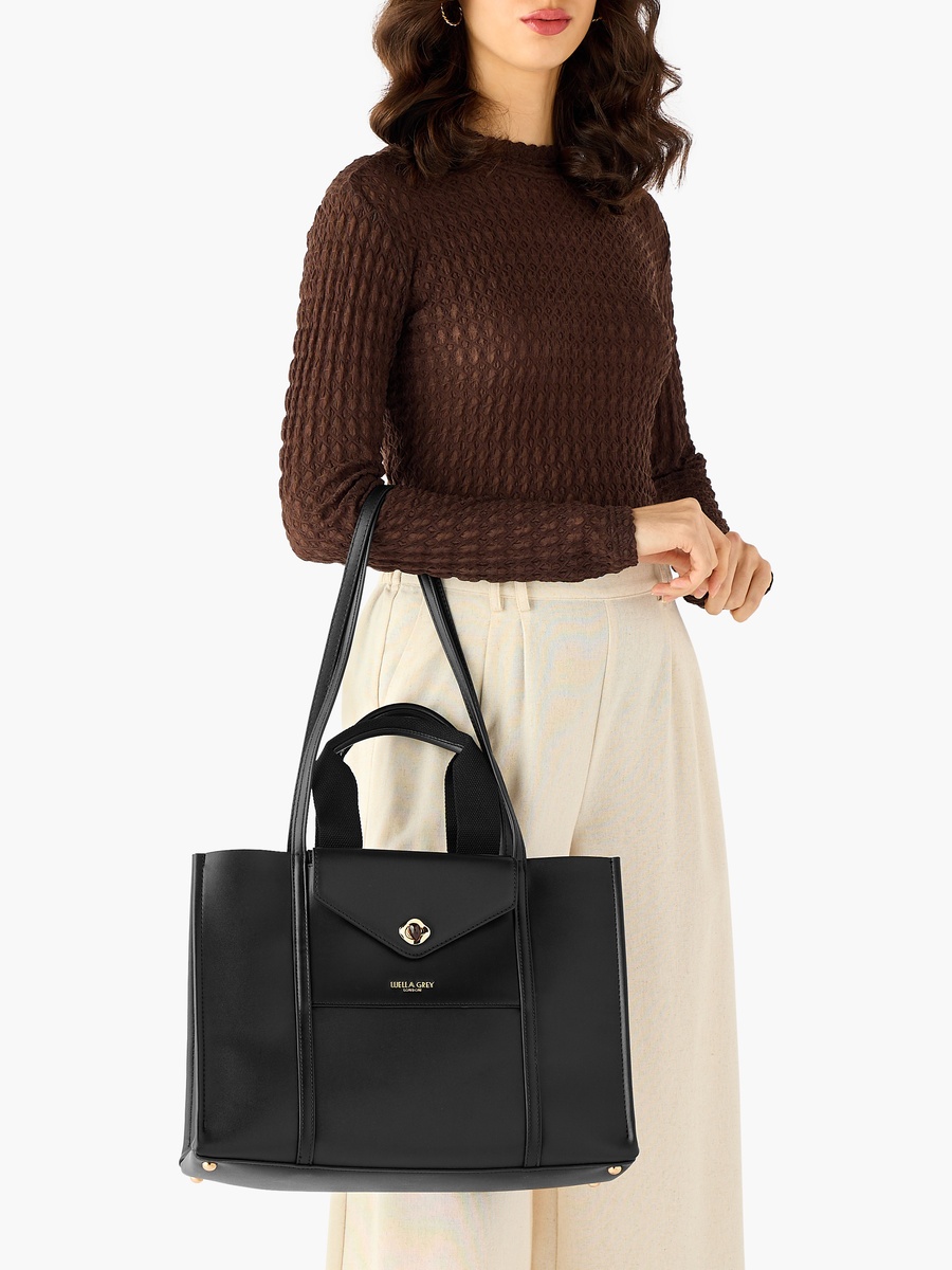 Giselle Monotone Tote Bag with Handles