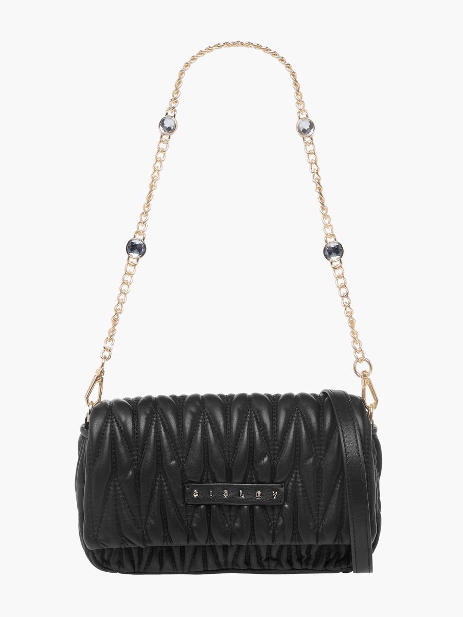 Quilted Crossbody Bag with Chain Strap