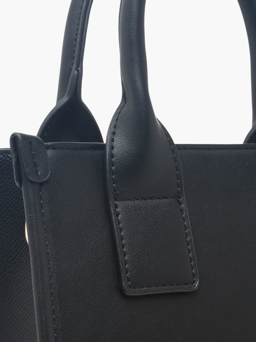Textured Tote Bag with Pouch