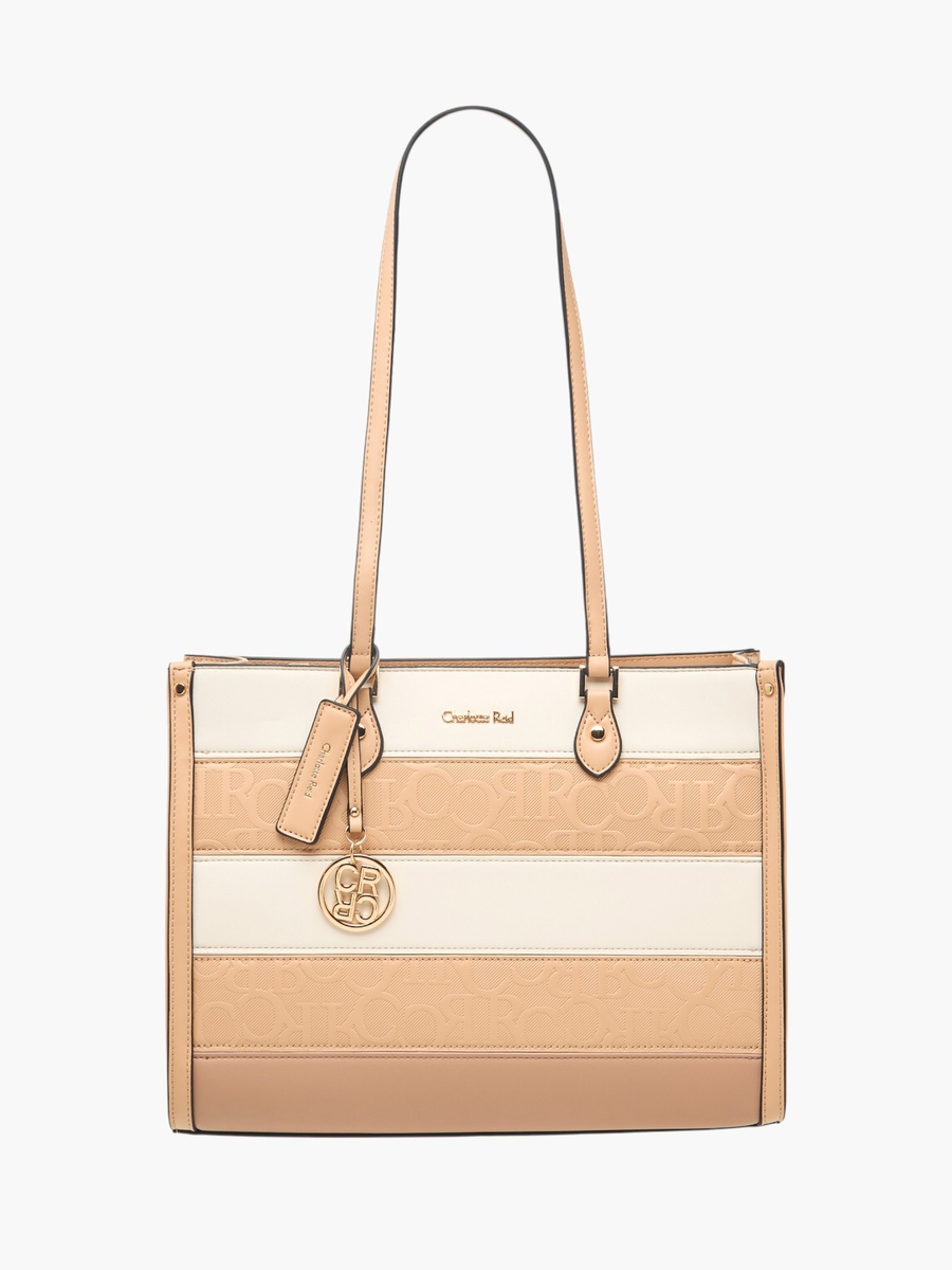 Panelled Tote Bag with Double Handle