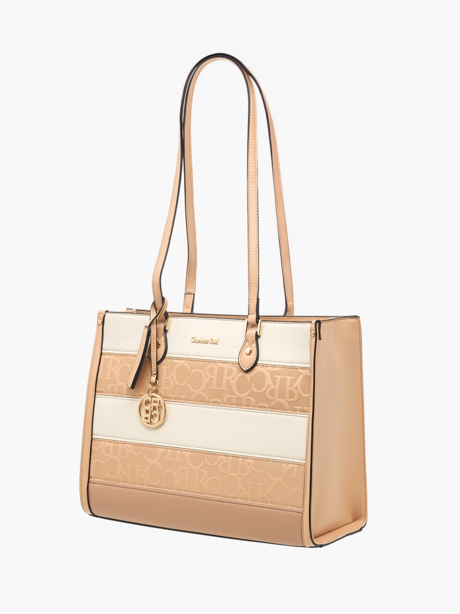 Panelled Tote Bag with Double Handle