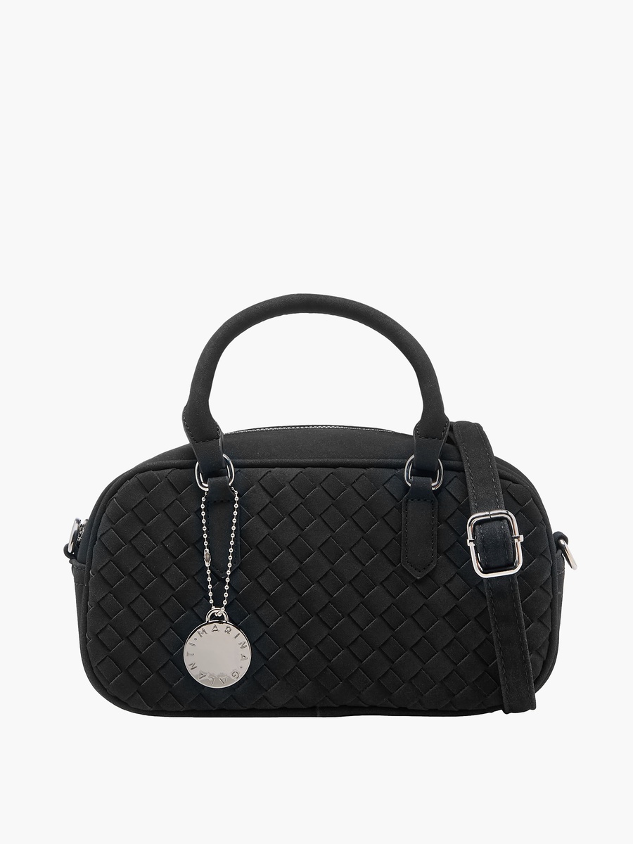 Weave Textured Crossbody Bag with Detachable Strap