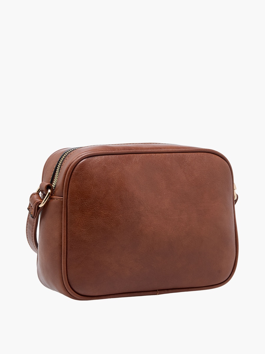 Animal Textured Crossbody Bag with Adjustable Strap
