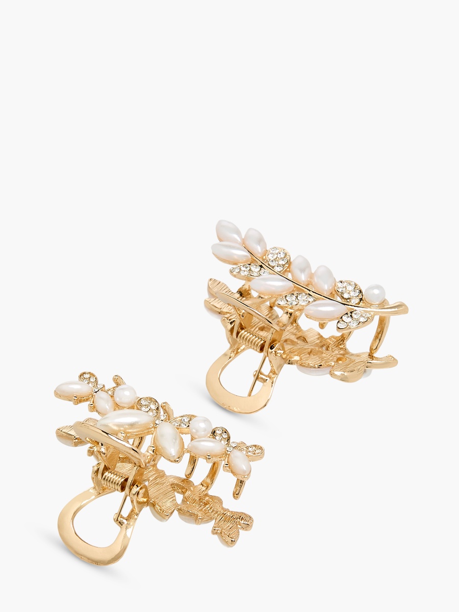 Pack of 2 Assorted Hair Clamps with Embellishment