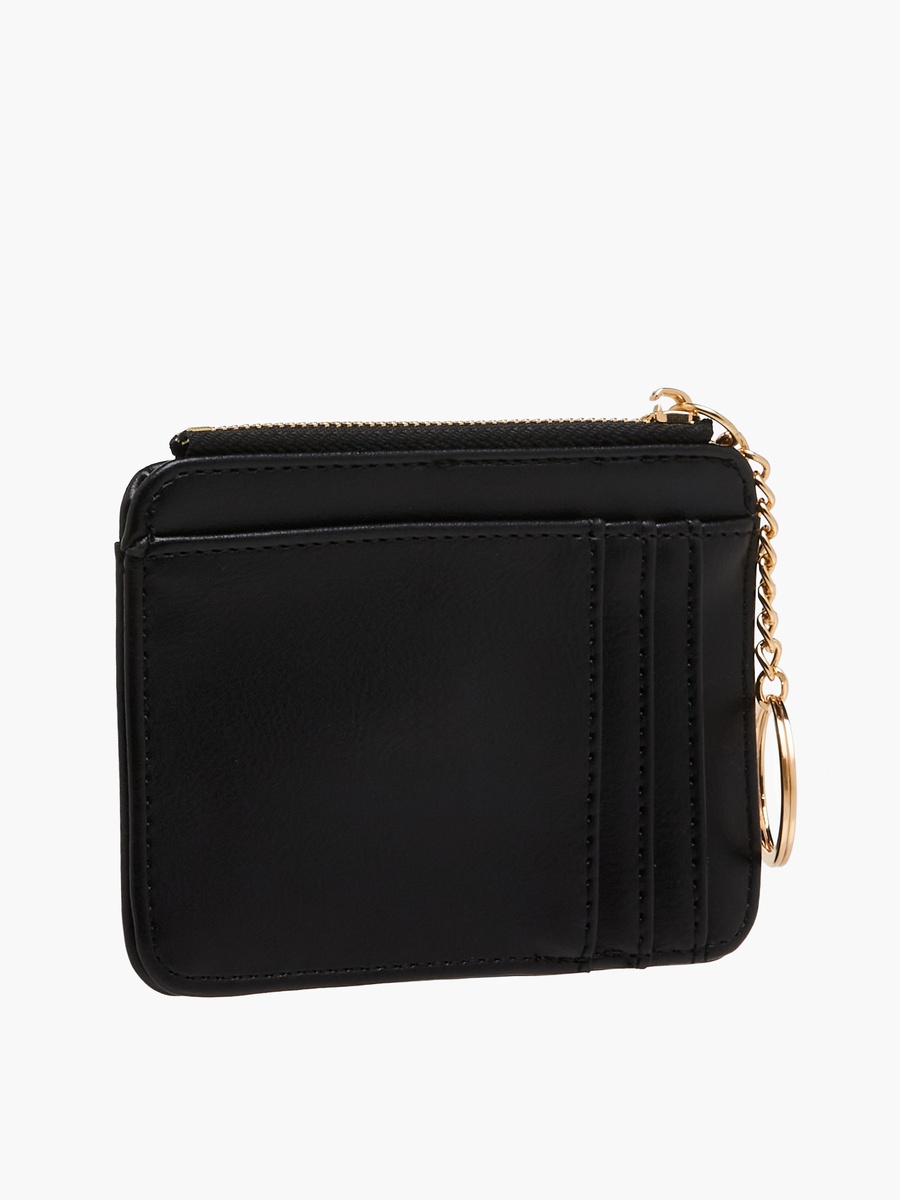 Solid Card Holder with Zip Closure