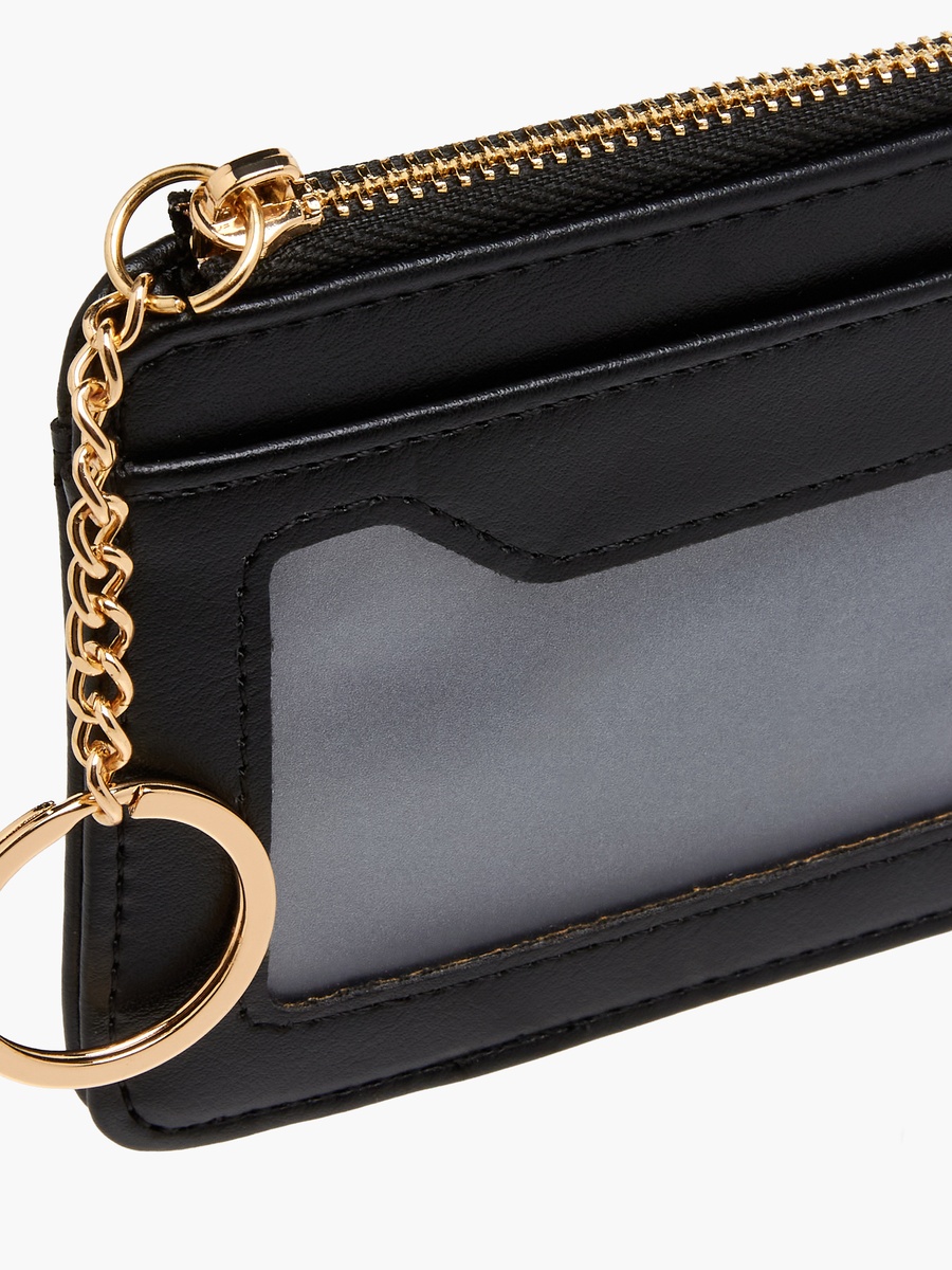 Solid Card Holder with Zip Closure