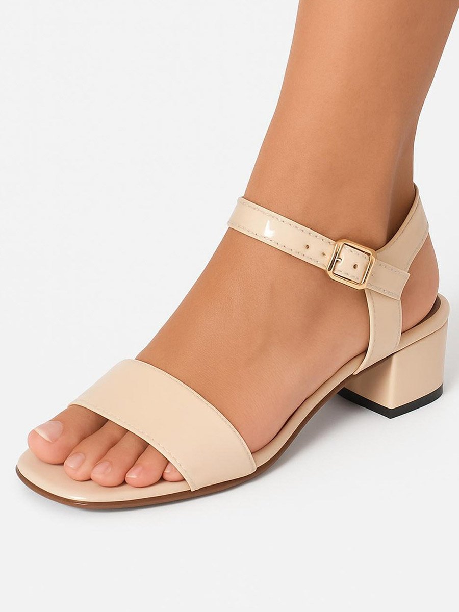 Stella Single Band Block Heel Sandals