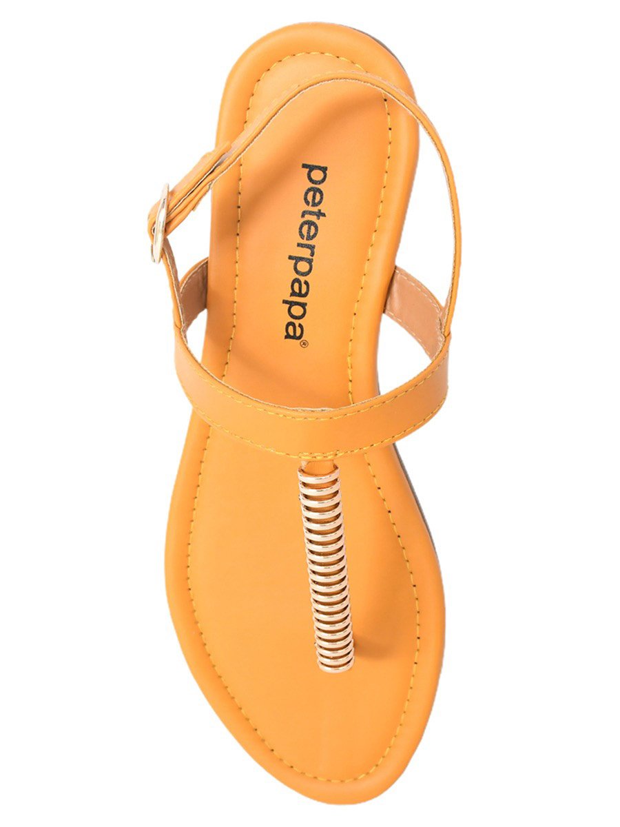 Embellished Strap Sandals with Buckle