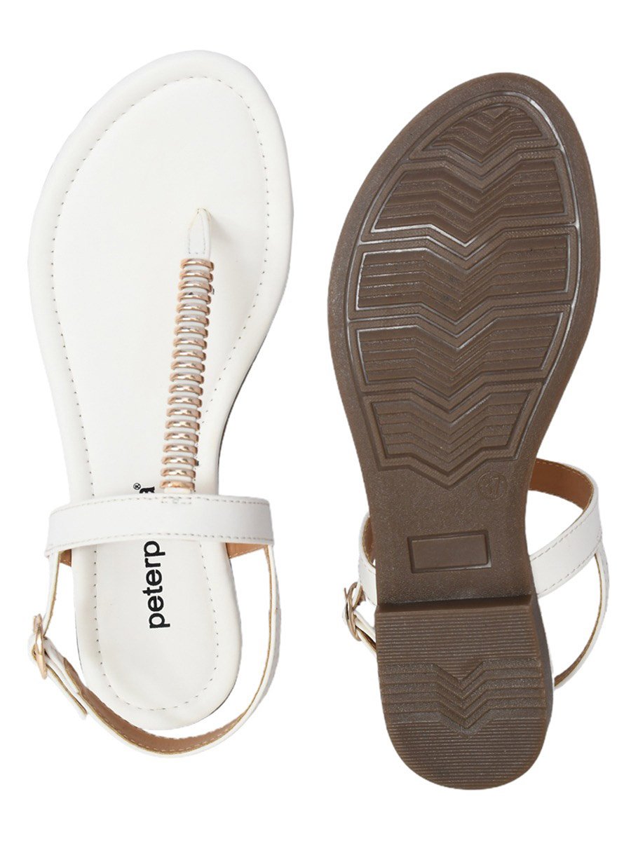 Embellished Strap Sandals with Buckle