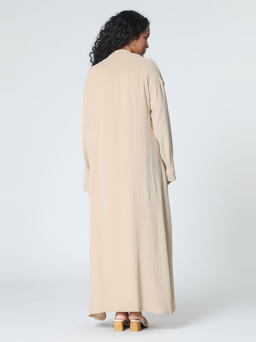 عباية بلون موحد