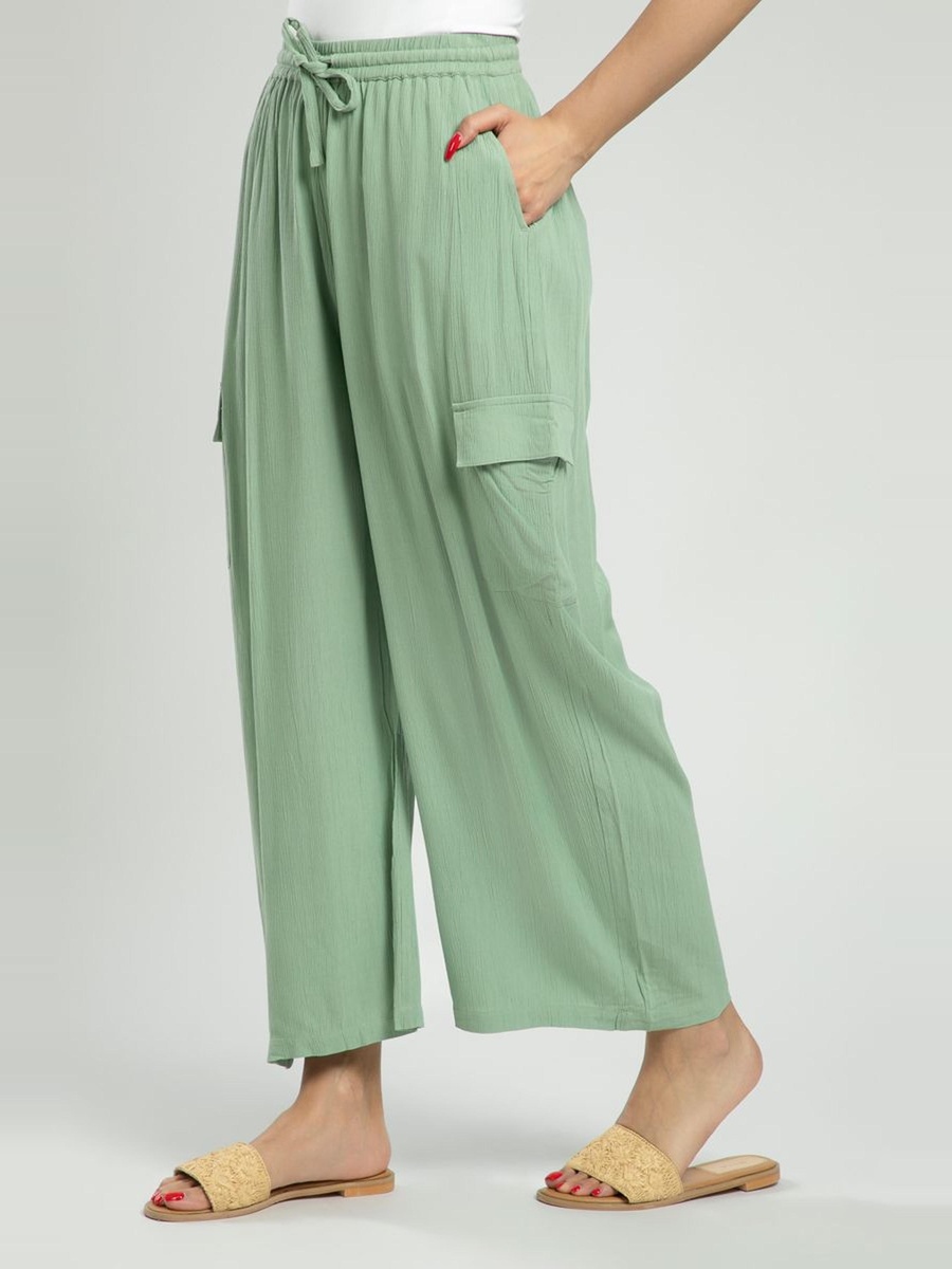 Wide Leg Pants with Cargo Pockets
