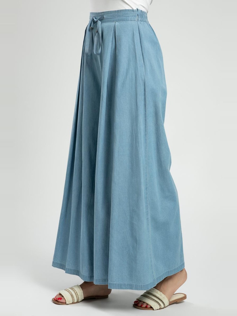 Wide Leg Trousers with Pleats