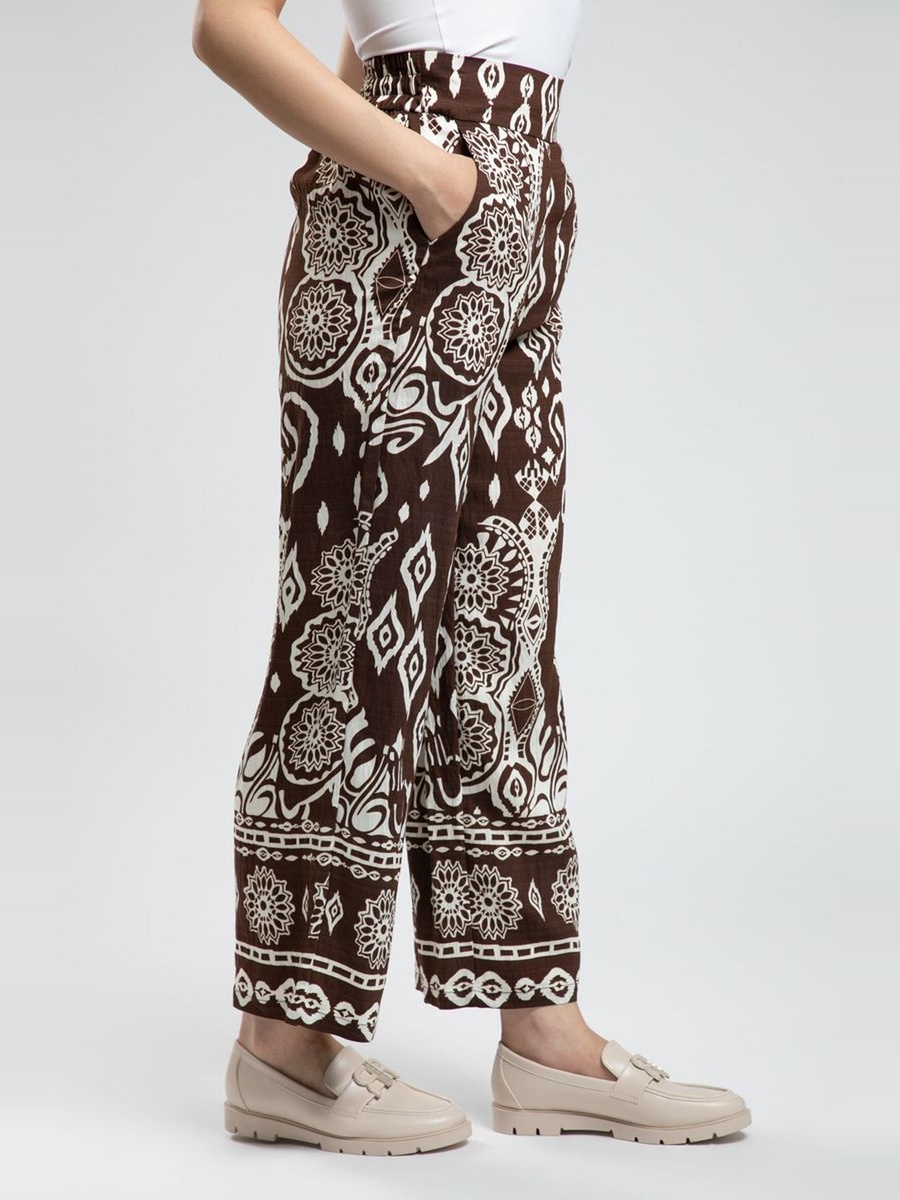 Printed Wide-Leg Flowy Pants