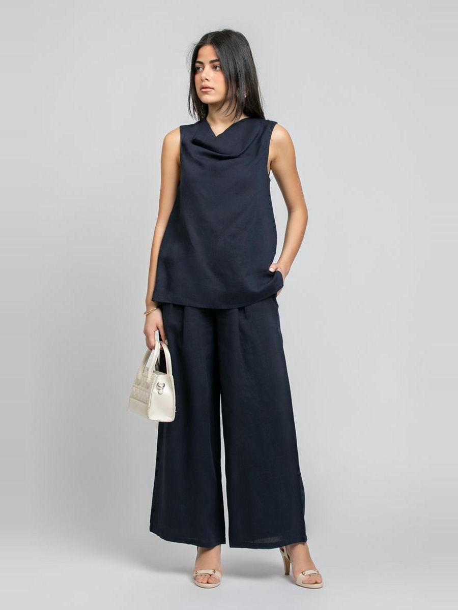 Wide Leg Pleated Pants