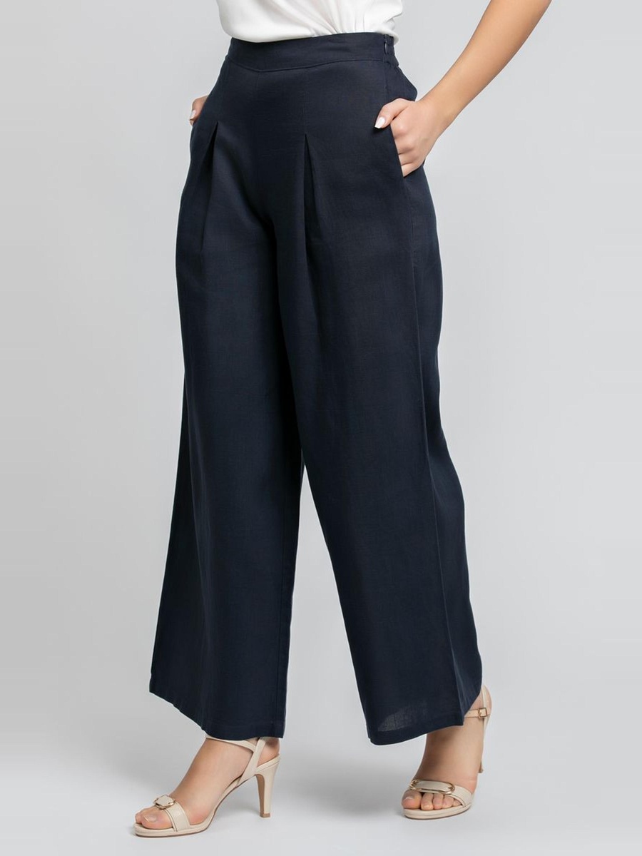 Wide Leg Pleated Pants