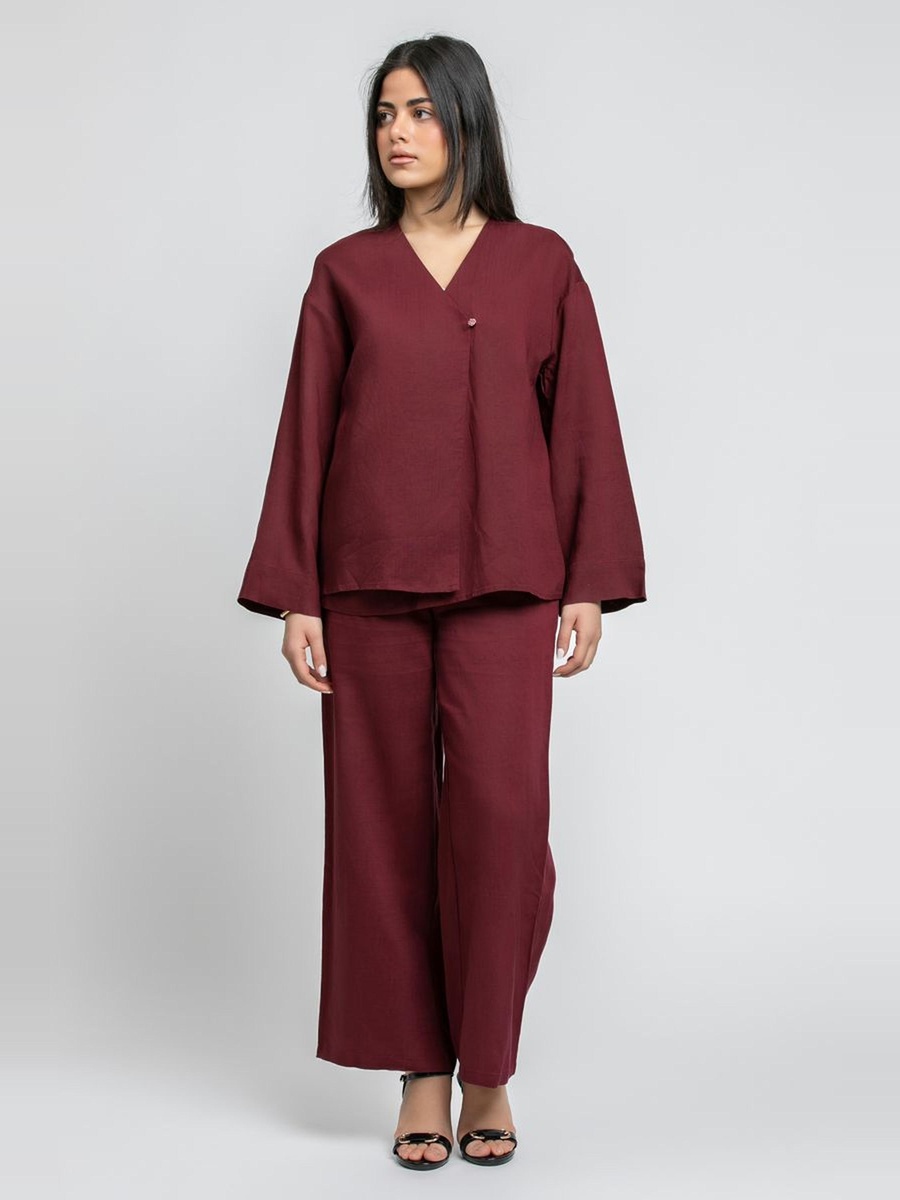 Wide Leg Pants with Side Pockets