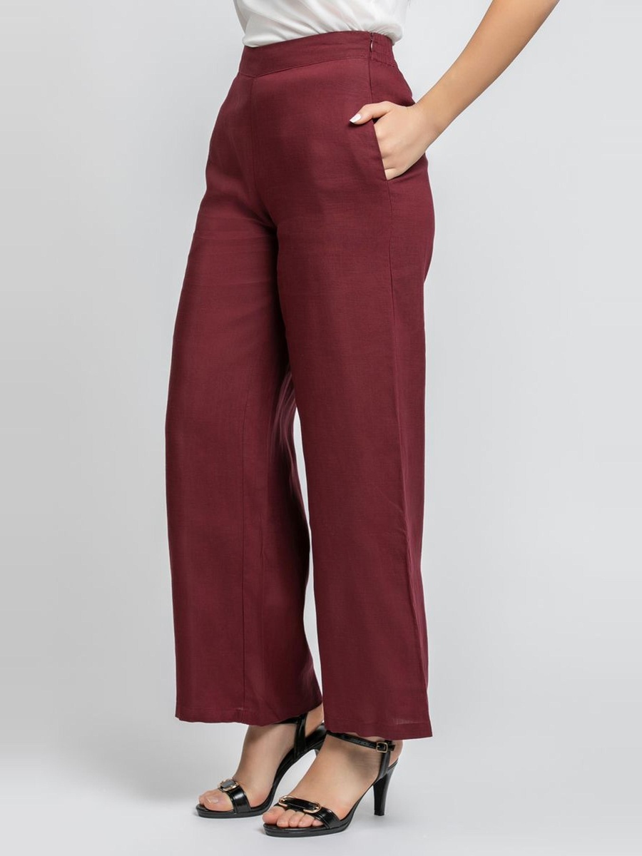 Wide Leg Pants with Side Pockets