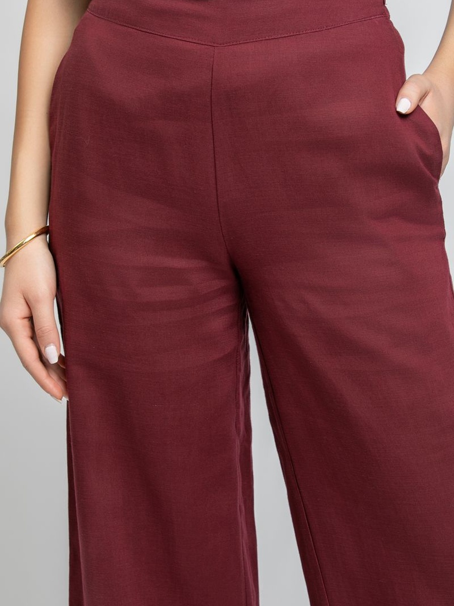 Wide Leg Pants with Side Pockets