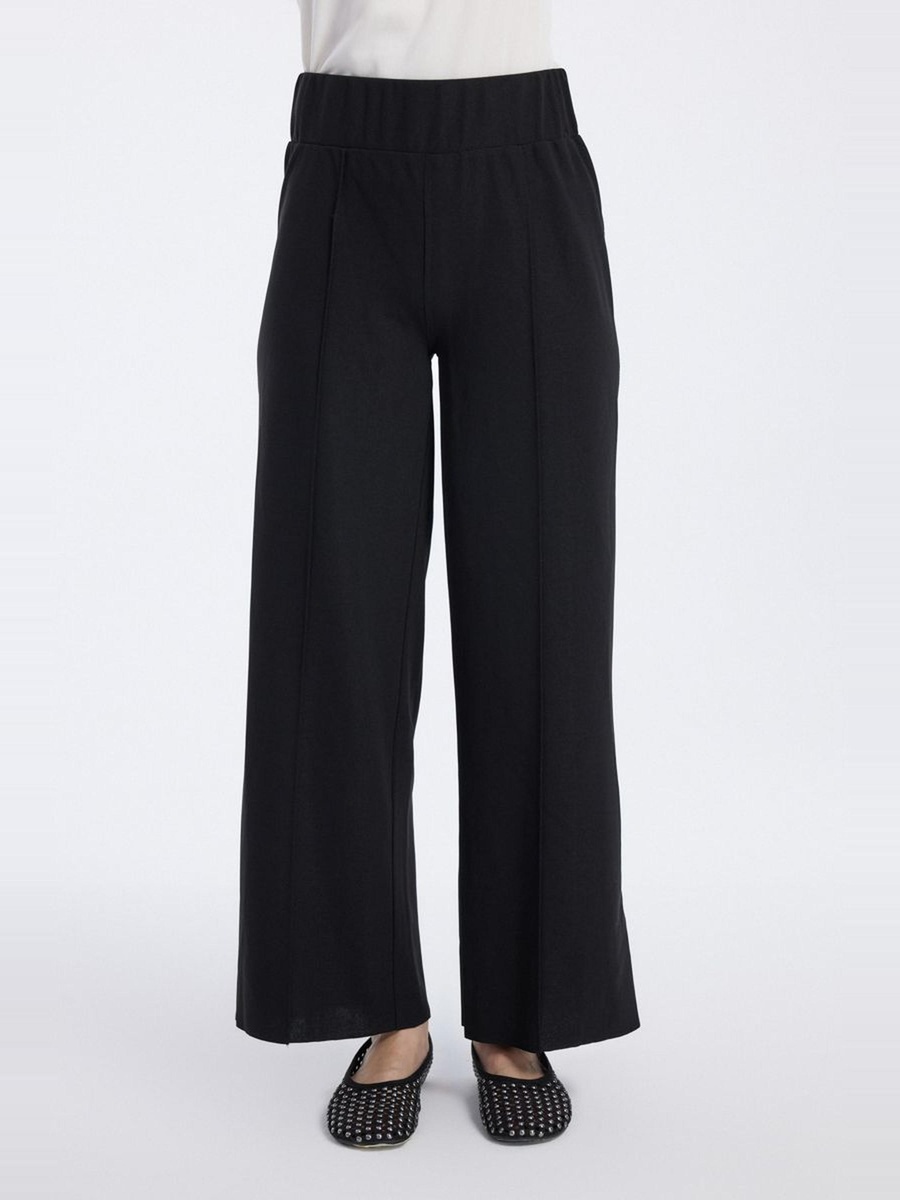 Wide Leg Pants with Back Pockets