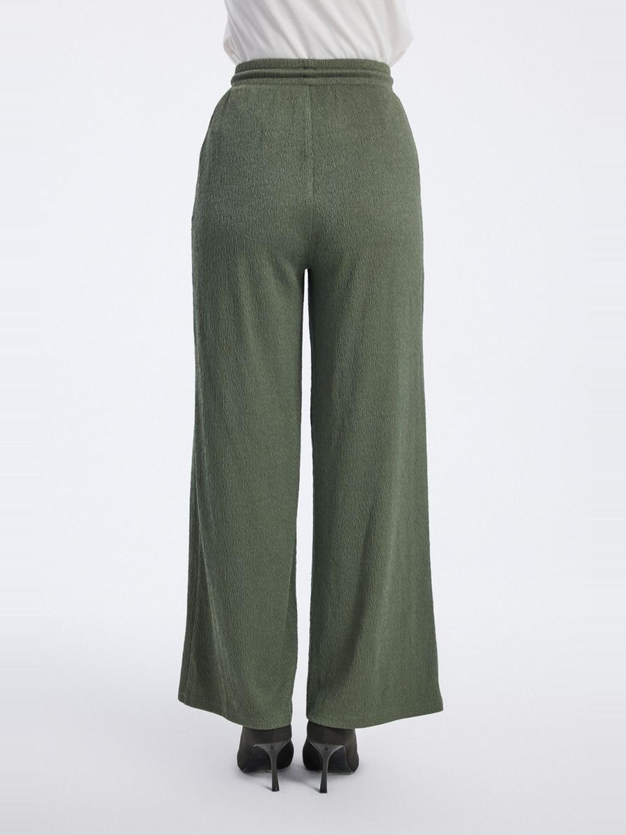 Wide Leg Textured Pants