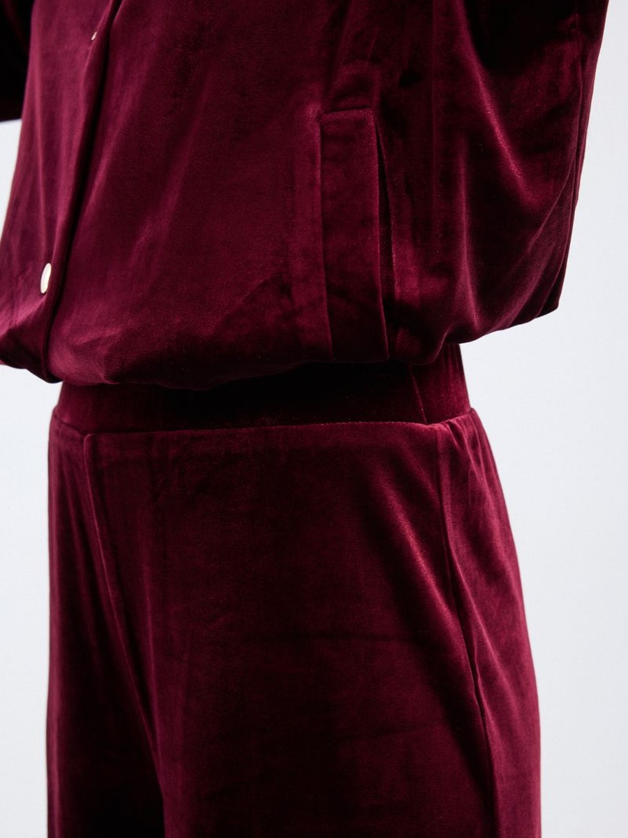 Velvet Wide Leg Trousers