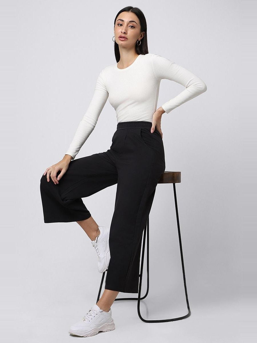 Cropped Flowy Pants
