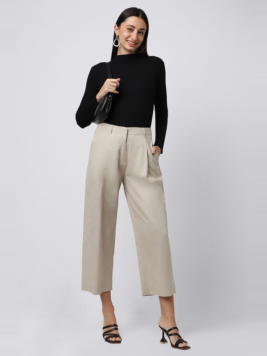 Cropped Flowy Pants