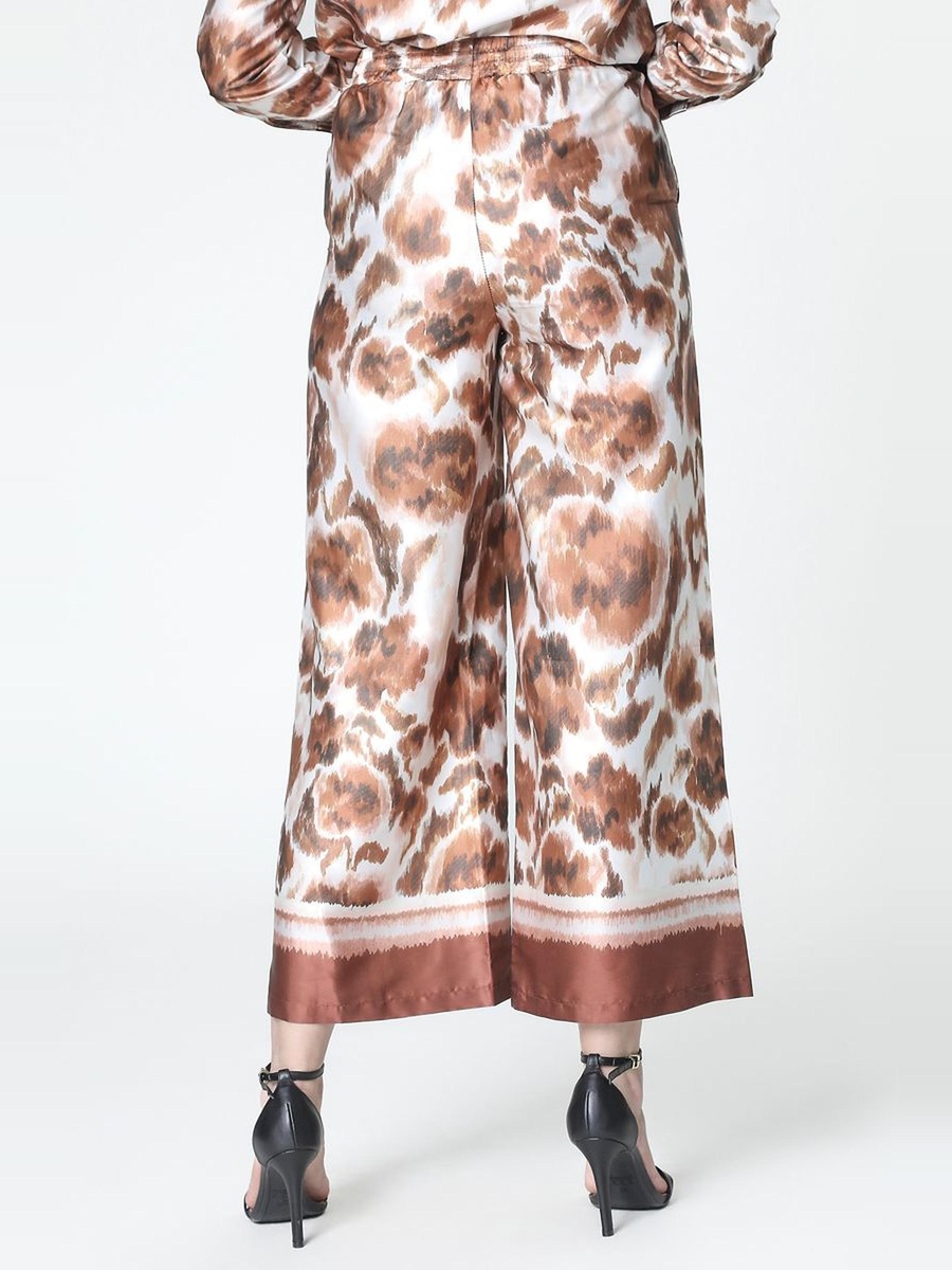 Printed Satin Pants